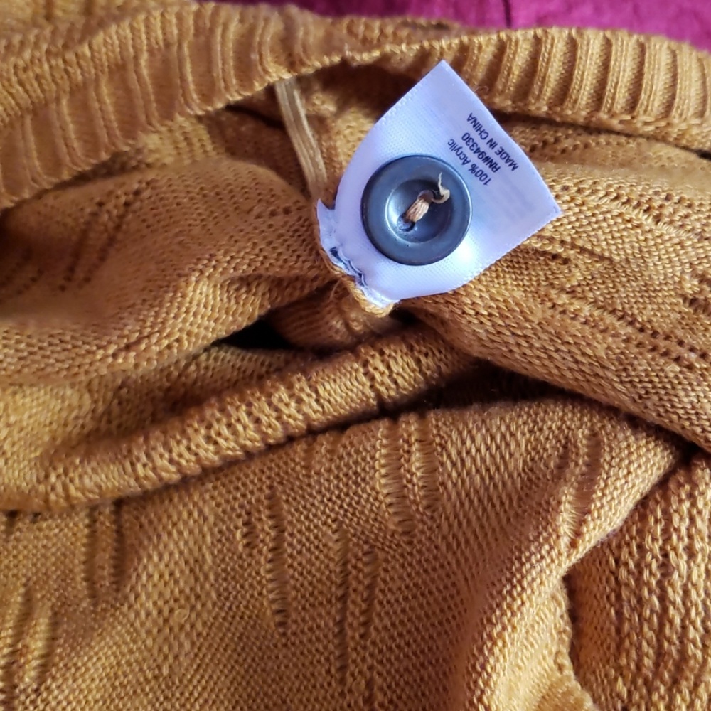 Sweater blouse ana mustard color - Picture 5 of 6